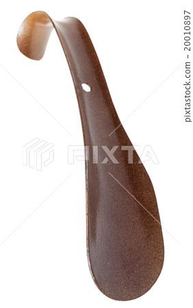 short metal shoe horn isolated on white 20010897
