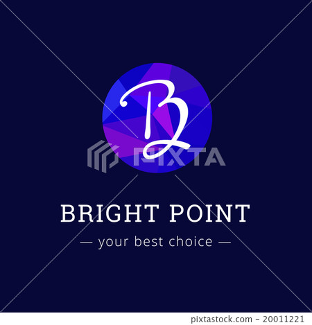 Vector polygonal style elegant B letter logo 20011221