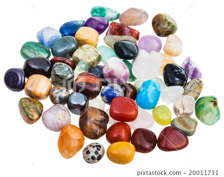 various gemstones on white background various gemstones on white background 20011731