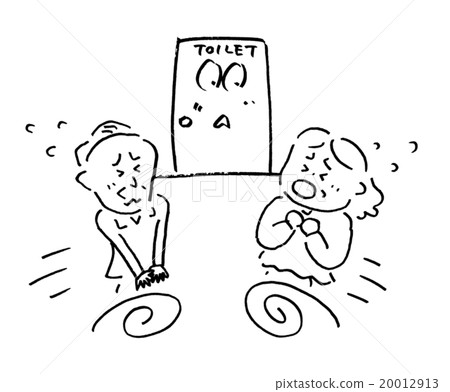 Senior Night Urine Toilet Frequent urine monochrome 1 color Sumi black 20012913