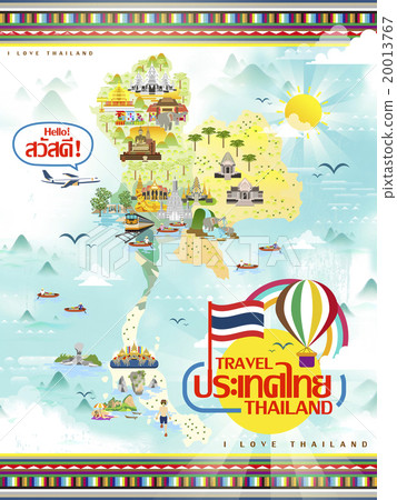 culture, thailand, tourism - Stock Illustration [20013767] - PIXTA