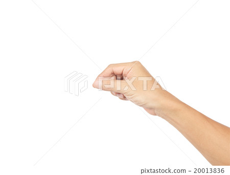 Hand isolated on white background with clipping path 20013836