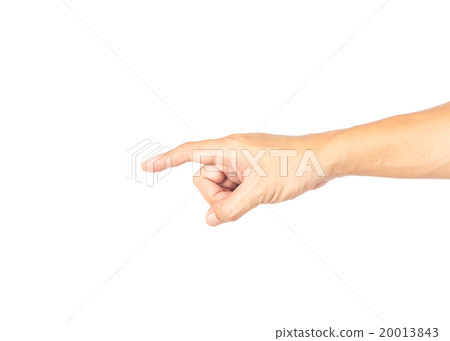 Hand isolated on white background with clipping path 20013843