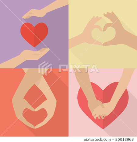Set of couple hands Set of couple hands 20018962
