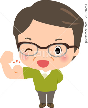 一個笑容滿面的中年男子 20020251