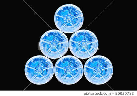 stack of water bottles 20020758
