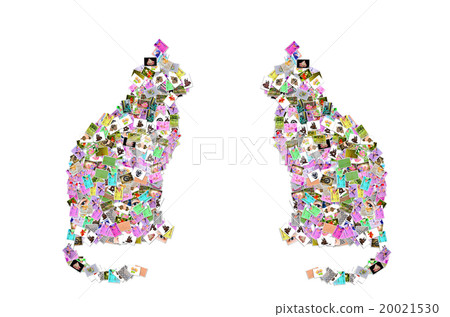 cat symbol on white background cat symbol on white background 20021530