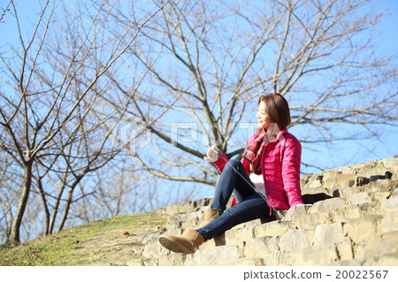 A woman in a coat 20022567