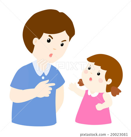 girl and father arguing vector illustration girl and father arguing vector illustration 20023081
