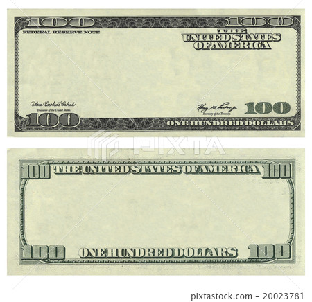 Clear 100 USA dollar banknote pattern 20023781