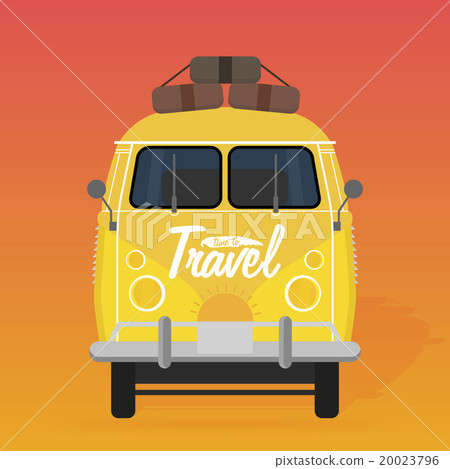 Camper van. Summer vacation. 20023796