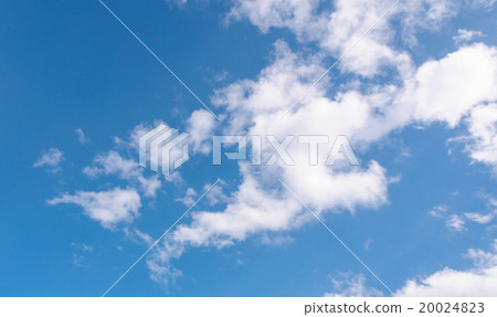 White clouds in blue sky. 20024823