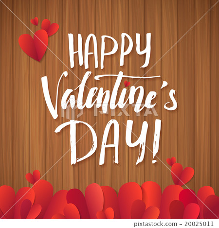 Happy Valentines Day red lettering background Happy Valentines Day red lettering background 20025011