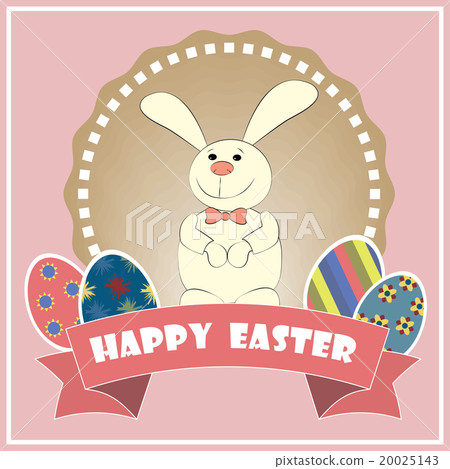 Vector. Happy Easter. Easter bunny Vector. Happy Easter. Easter bunny 20025143