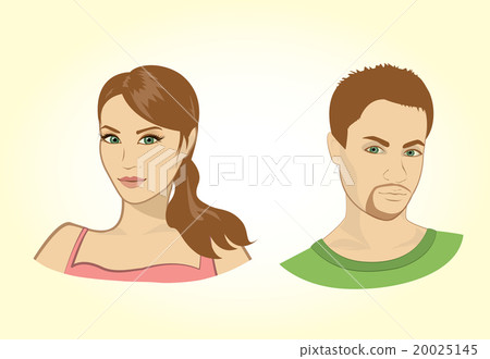 Beautiful young man and woman  20025145