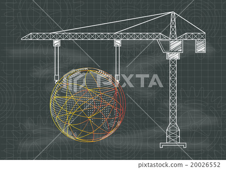 Under Construction signs world crane gears and cog Under Construction signs world crane gears and cog 20026552