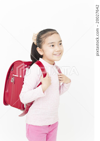 女孩背著書包小學女生女生書包小學生 女孩背著書包小學女生女生書包小學生 20027642