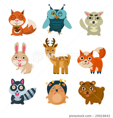Forest Animals Vector Illustration 20028642