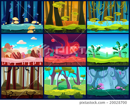 Game Background Vector Seamless Game Background Vector Seamless 20028700