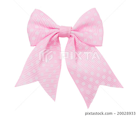 Bow, pink in white peas 20028933