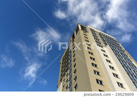 Modern residential building. Modern residential building. 20029809