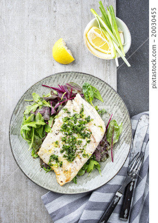 Coalfish Filet with Mixed Salad 20030455