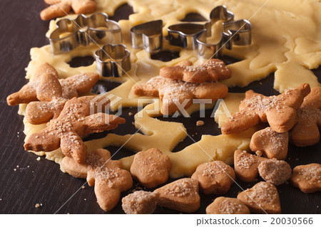 sweet cookies in shape of hearts and butterflies 20030566