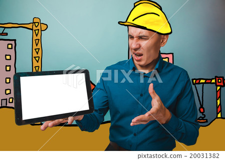 a man held out his hand to the plate in a helmet 20031382