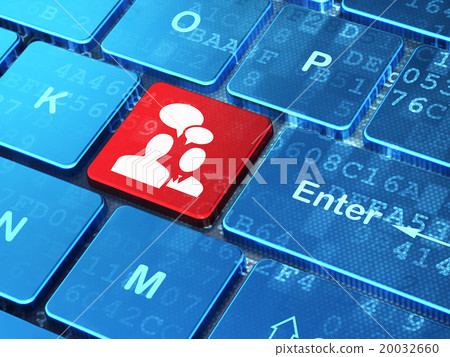 Business concept: Business Meeting on computer 20032660