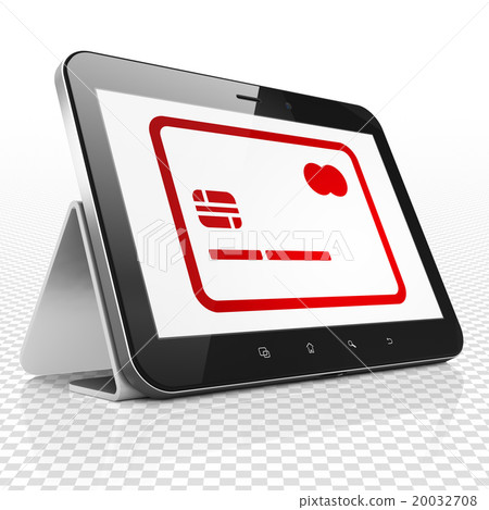Finance concept: Tablet Computer with Credit Card Finance concept: Tablet Computer with Credit Card 20032708