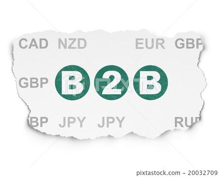 Finance concept: B2b on Torn Paper background Finance concept: B2b on Torn Paper background 20032709