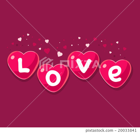 Vector illustration of lovely red hearts 20033841