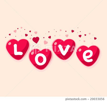 Vector illustration of lovely red hearts  20033856