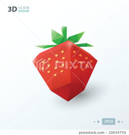 3d strawberry 3d strawberry 20034759