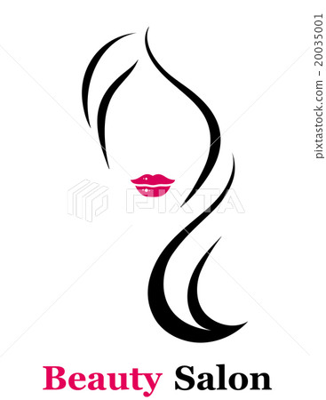 beauty salon icon with woman silhouette 20035001