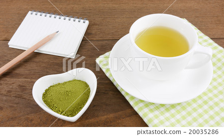 The Japanese matcha green tea powder 20035286