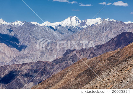 Karakorum Range mountains in Himalayas 20035834