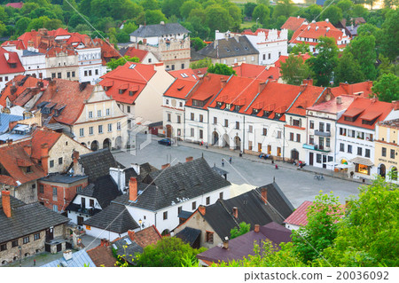 aerial view, Kazimierz Dolny, Poland 20036092