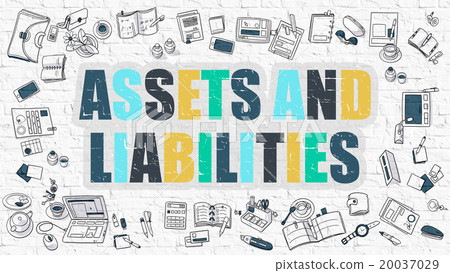 Multicolor Assets And Liabilities on White Multicolor Assets And Liabilities on White 20037029
