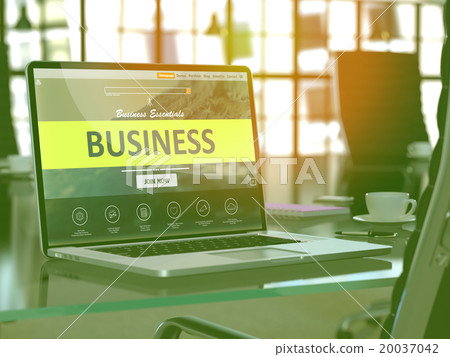Laptop Screen with Business Concept. Laptop Screen with Business Concept. 20037042
