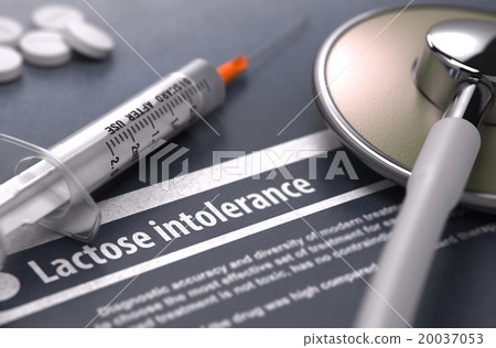 Diagnosis - Lactose intolerance. Medical Concept. Diagnosis - Lactose intolerance. Medical Concept. 20037053