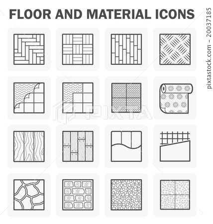 Floor icons sets. - Stock Illustration [20037185] - PIXTA