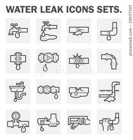 Water leak Icons 20037385