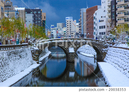 景觀橋的雪景 景觀橋的雪景 20038353