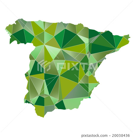 西班牙地圖國家圖標 20038436