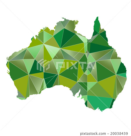 澳大利亞地圖國家圖標 20038439