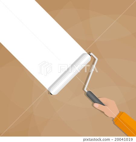 Paint roller with hand 20041019