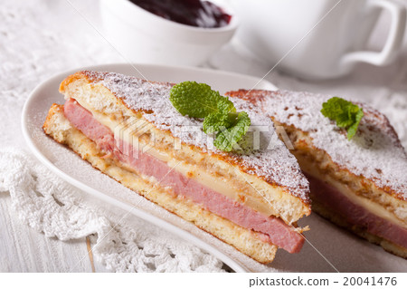 Tasty sandwich of Monte Cristo with ham and cheese Tasty sandwich of Monte Cristo with ham and cheese 20041476