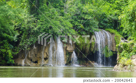 Waterfall in Sai Yok national park Kanchanaburi Thailand 20042641