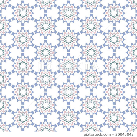 abstract stylized hexagonal snowflake pattern 20043042